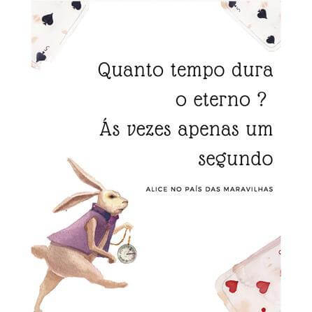 Poster Decorativo Frase Alice 29090 - Papel na Parede