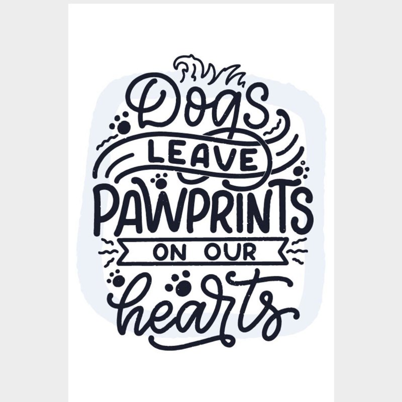 Poster Decorativo Frase Inspiracional Cachorro N07252 - Papel na Parede