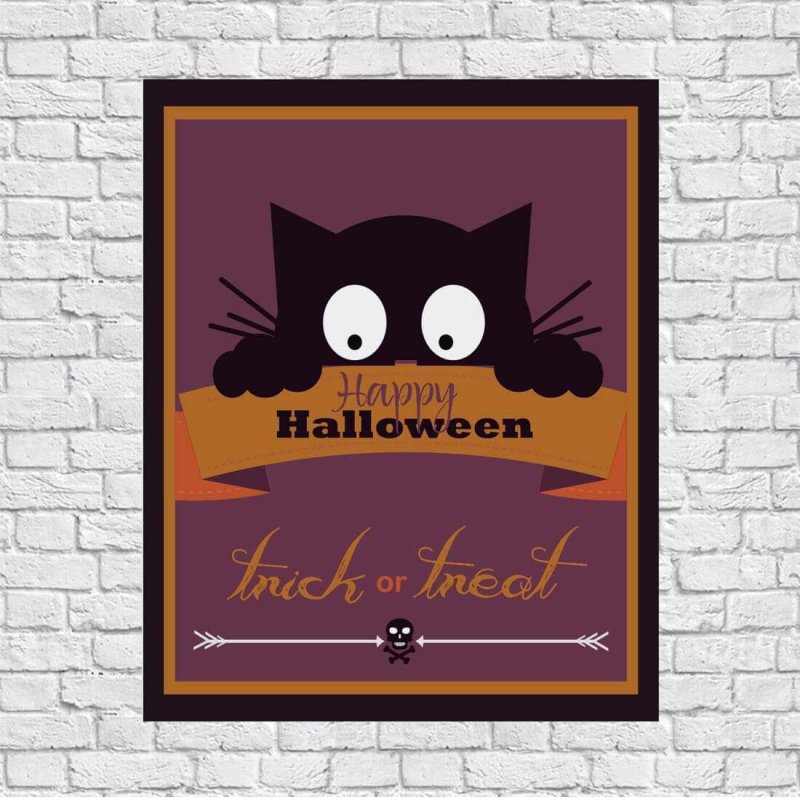 Poster Decorativo Halloween Infantil 3113 - Papel na Parede