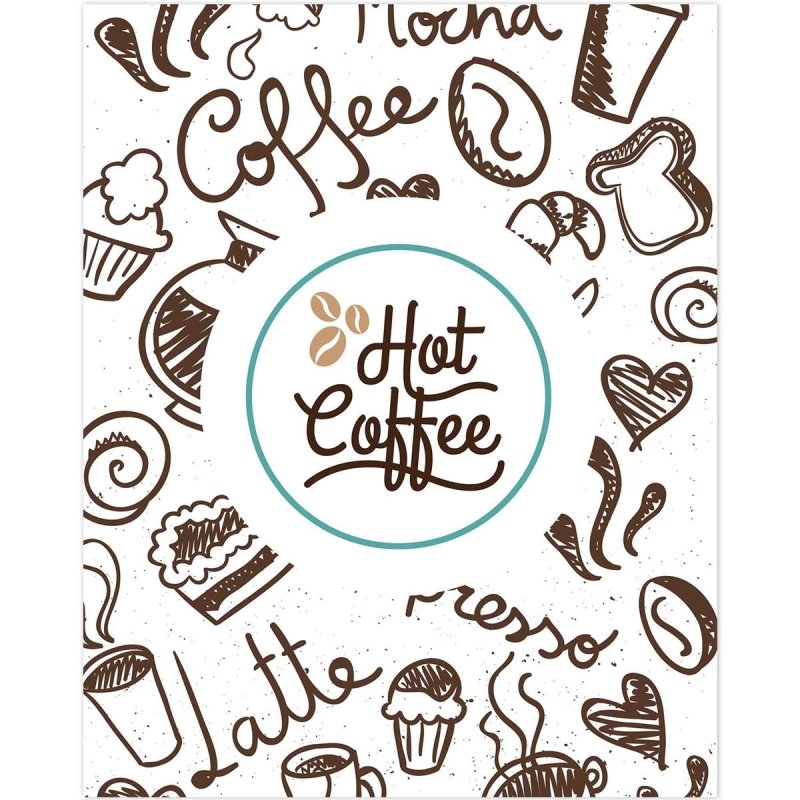 Poster Decorativo Hot Coffee PA0105 - Papel na Parede