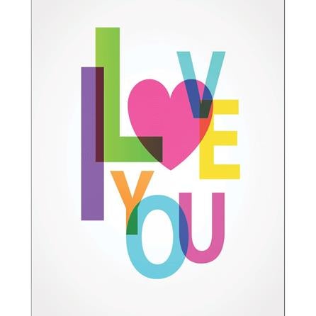 Poster Decorativo I Love You 070720 - Papel na Parede