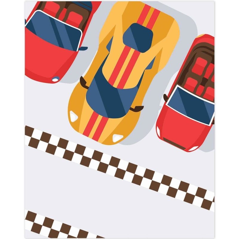 Poster Decorativo infantil carros PA078 - Papel na Parede