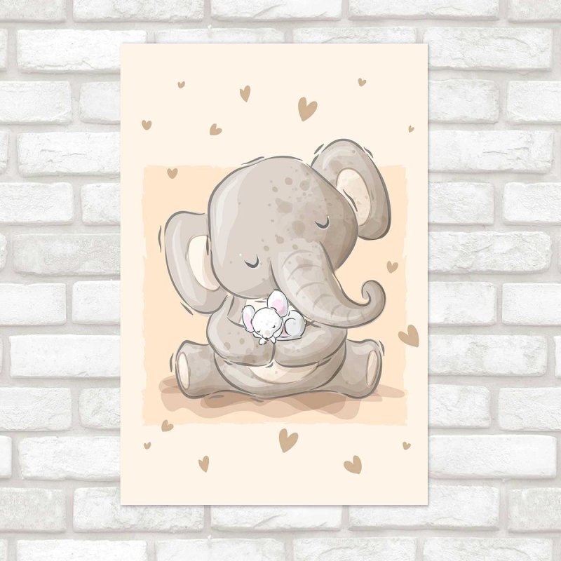 Poster Decorativo Infantil Elefante N010230 - Papel na Parede