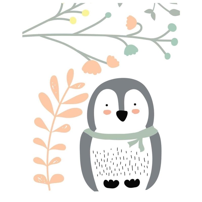 Poster Decorativo infantil pinguim PA0124 - Papel na Parede