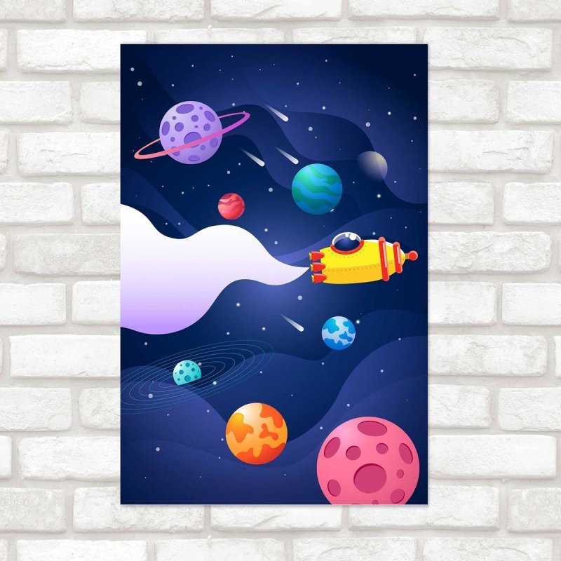 Poster Decorativo Infantil Universo N010247 - Papel na Parede