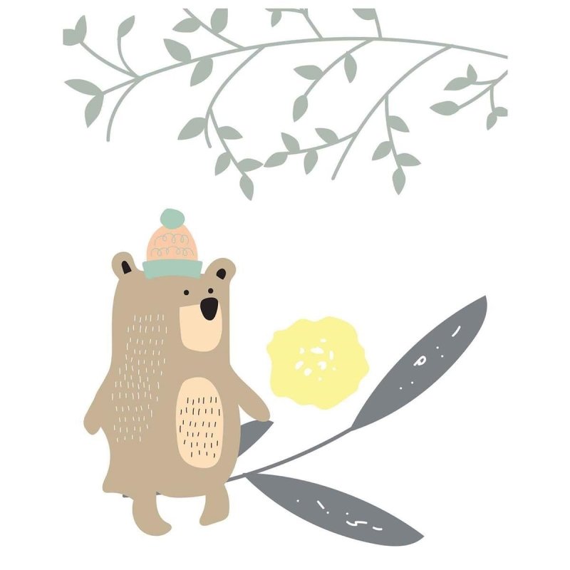 Poster Decorativo infantil urso PA0120 - Papel na Parede