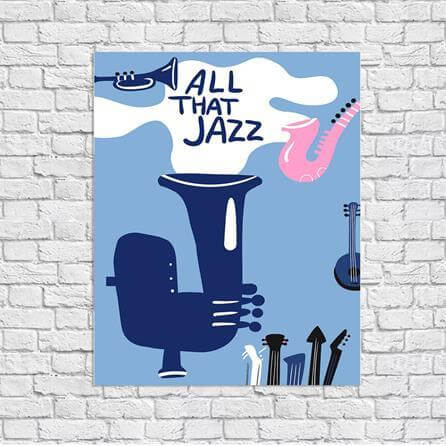 Poster Decorativo Jazz Música 5319564 - Papel na Parede