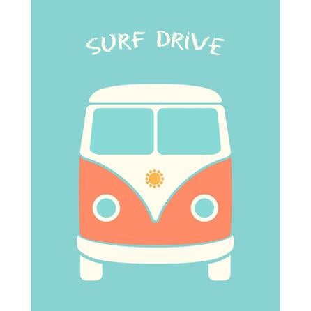 Poster Decorativo Kombi Surf Drive 070718 - Papel na Parede