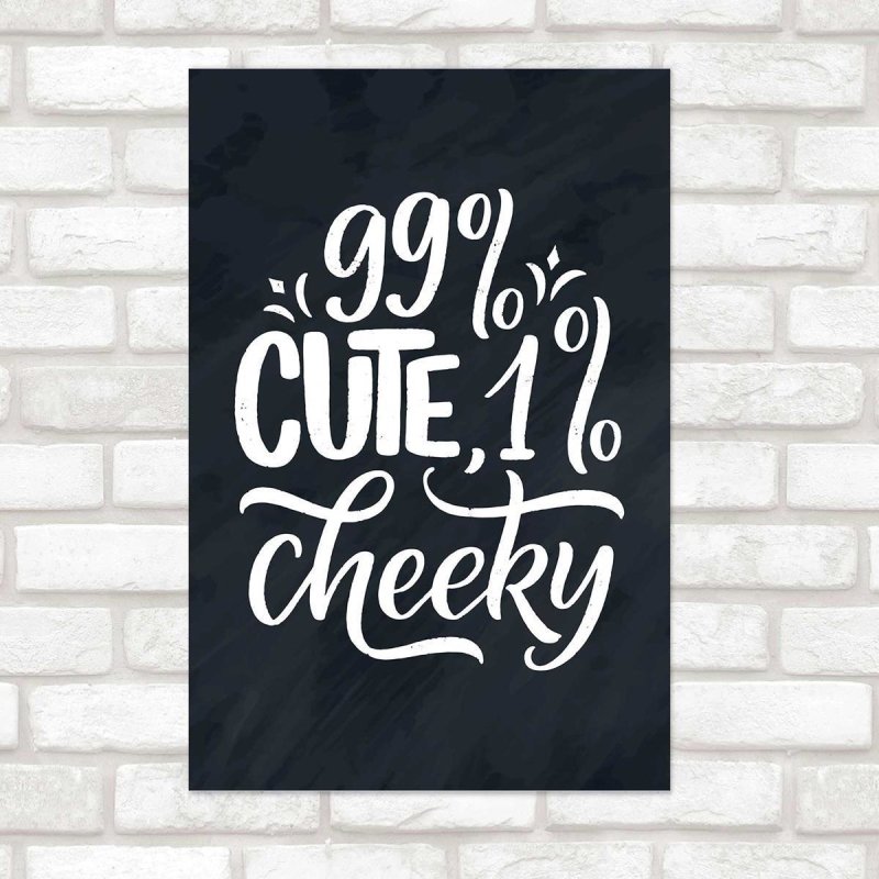 Poster Decorativo Lettering Cute N010257 - Papel na Parede