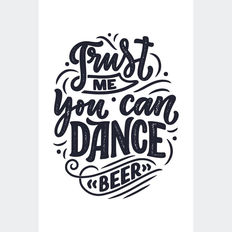 Poster Decorativo Lettering Dance N010267 - Papel na Parede