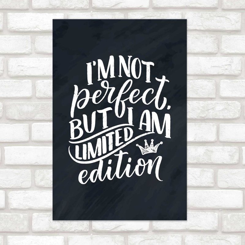 Poster Decorativo Lettering Not Perfect N010249 - Papel na Parede