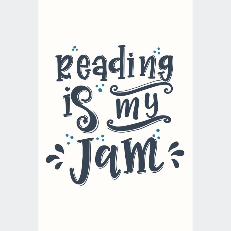 Poster Decorativo Livros Reading Is My Jam N010223 - Papel na Parede