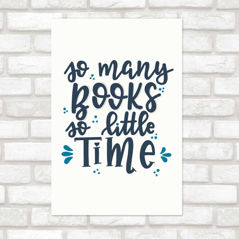 Poster Decorativo Livros So Many Books N010222 - Papel na Parede