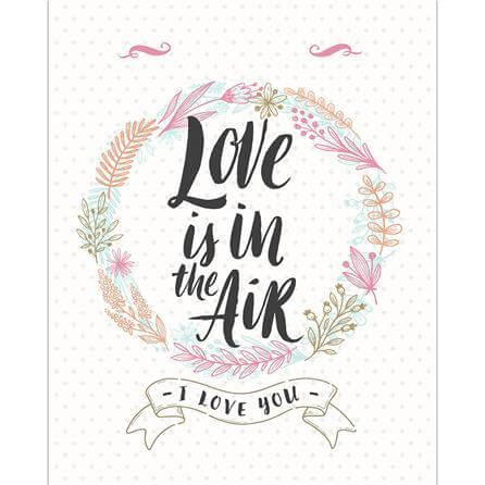 Poster Decorativo Love Is In The Air 166839 - Papel na Parede