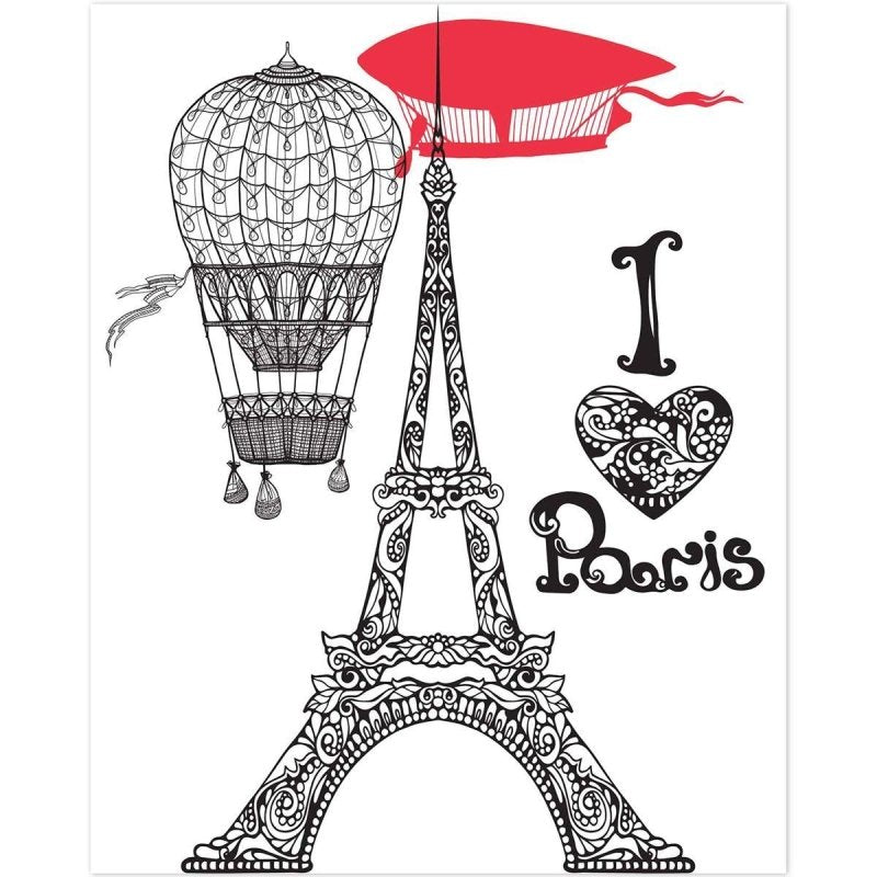 Poster Decorativo paris balões PA096 - Papel na Parede