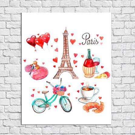 Poster Decorativo Paris França Viagem 68420 - Papel na Parede