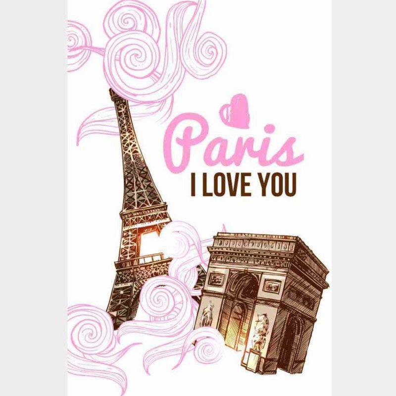 Poster Decorativo Paris I Love You N09229 - Papel na Parede