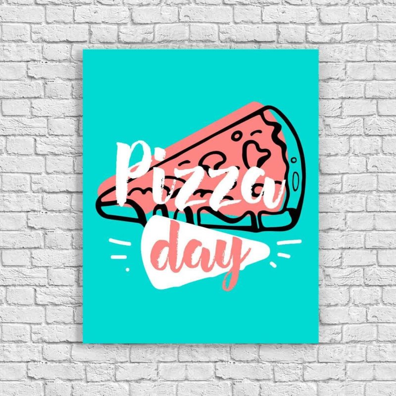 Poster Decorativo Pizza 7471664 - Papel na Parede