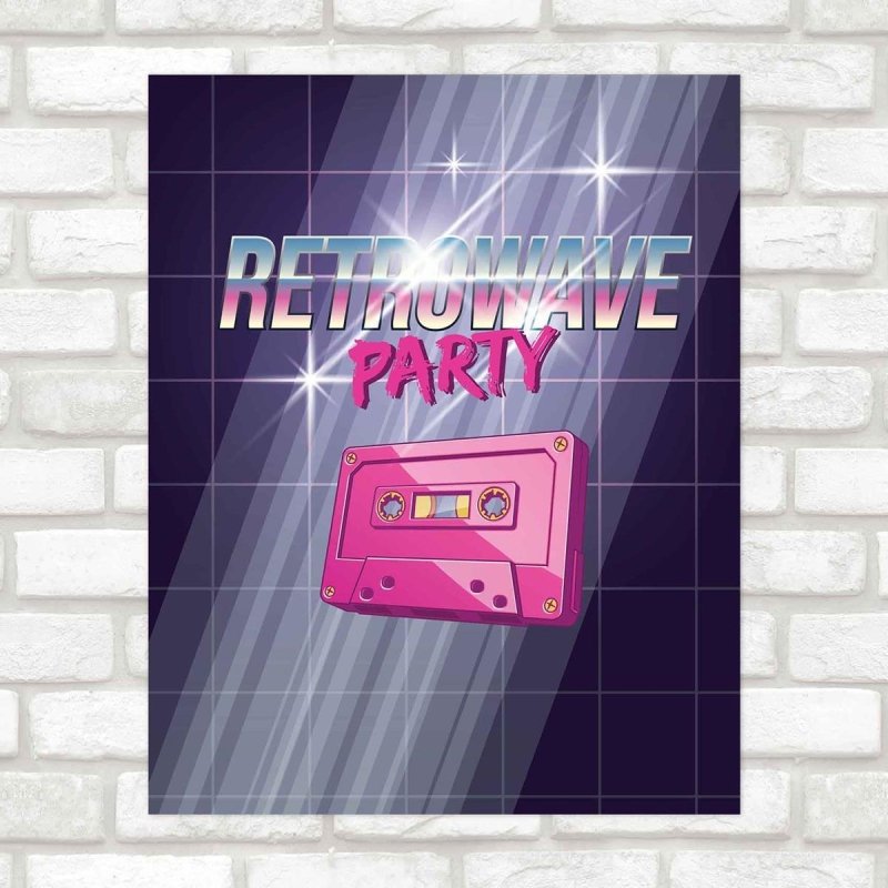 Poster Decorativo Retro PA0146 - Papel na Parede