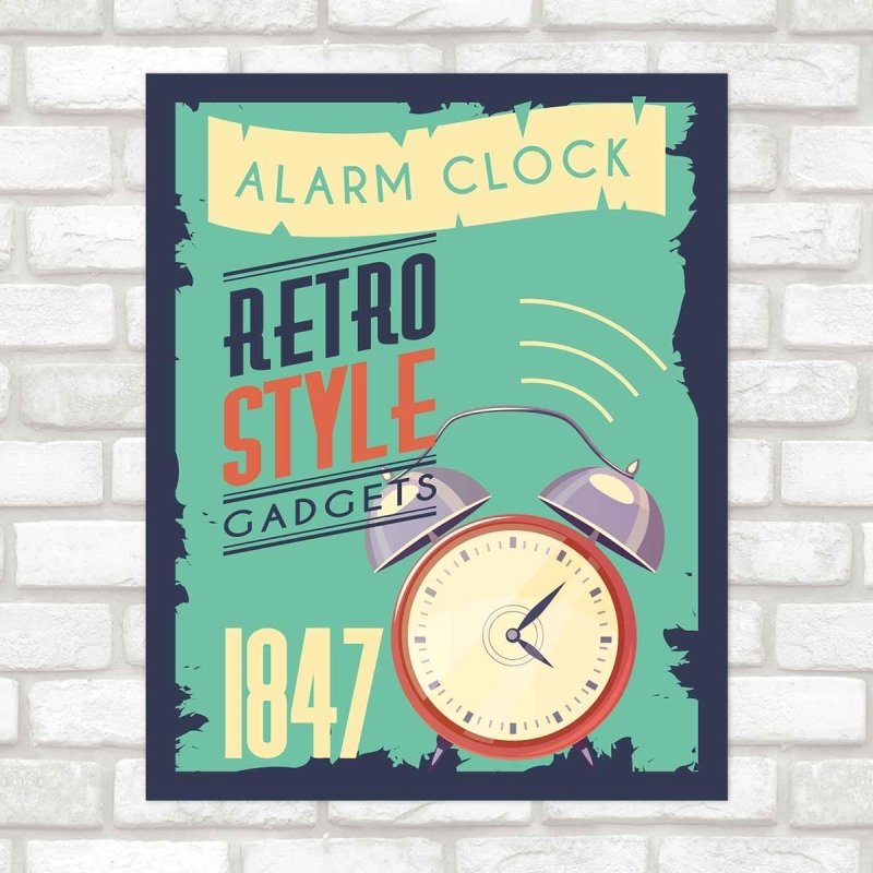 Poster Decorativo Retro PA0160 - Papel na Parede