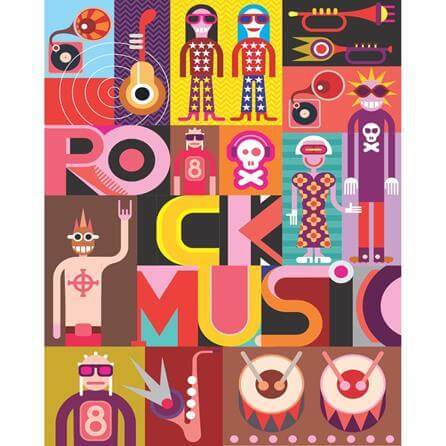 Poster Decorativo Rock Music 070731 - Papel na Parede