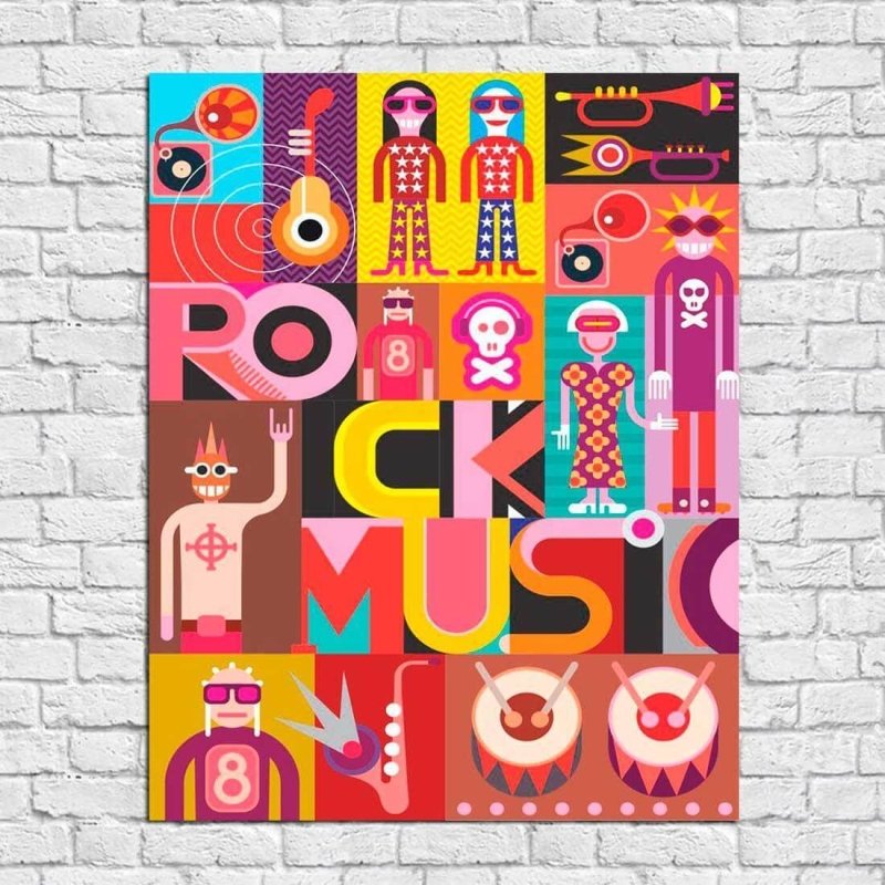 Poster Decorativo Rock Music 070731 - Papel na Parede