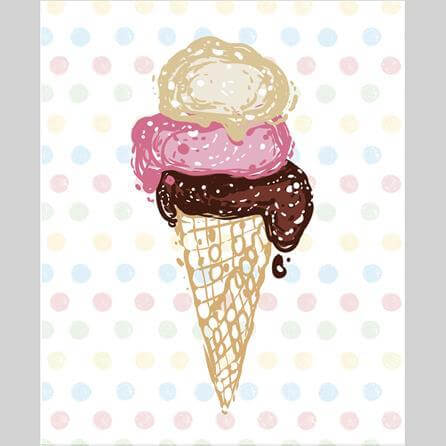 Poster Decorativo Sorvete Bebê 2032 - Papel na Parede