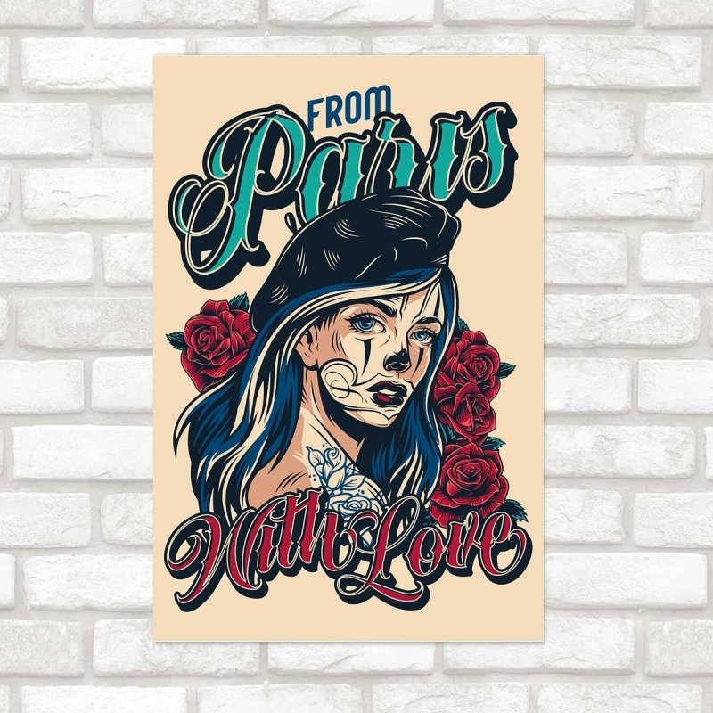 Poster Decorativo Tattoo N010277 - Papel na Parede