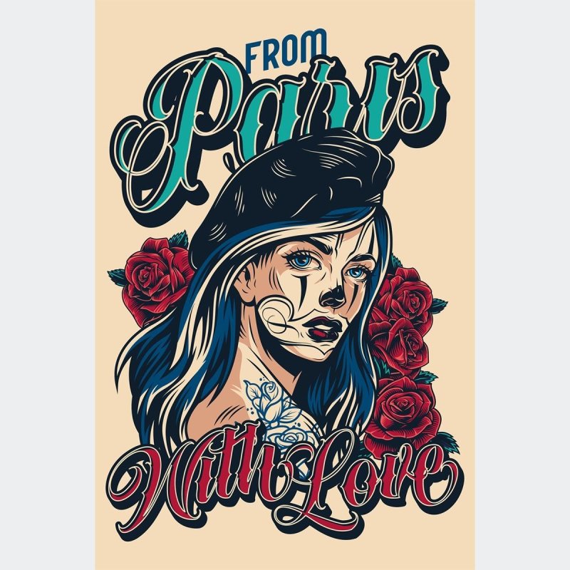 Poster Decorativo Tattoo N010277 - Papel na Parede