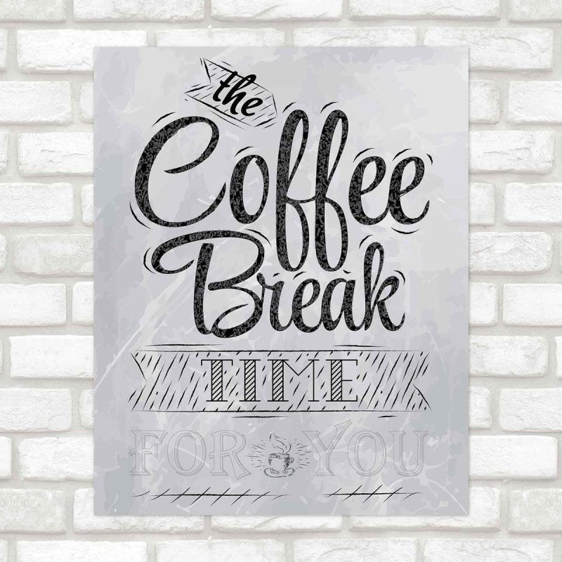 Poster Decorativo The Coffee Break PA001 - Papel na Parede