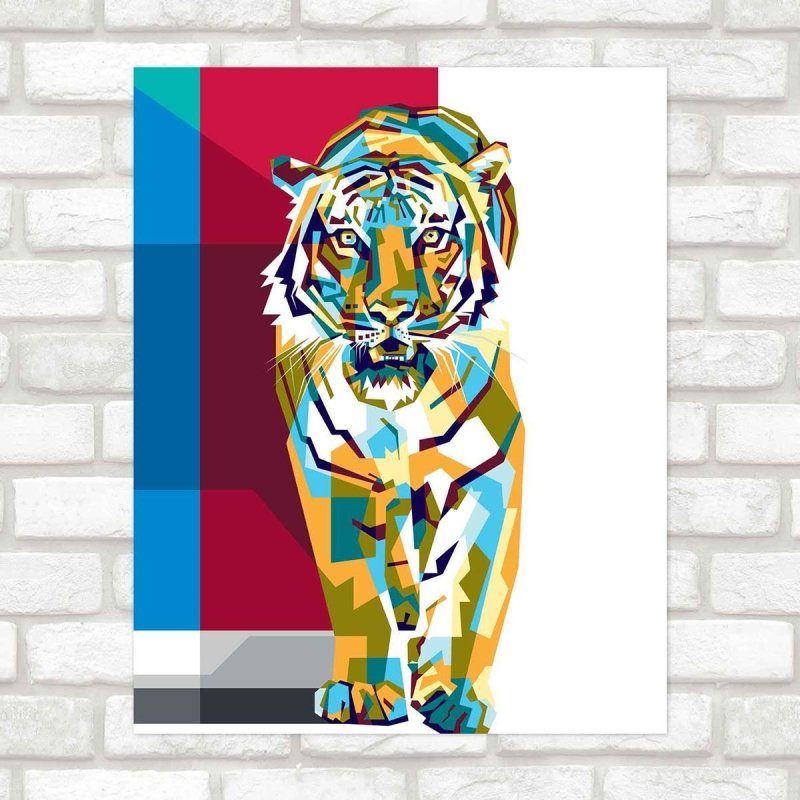 Poster Decorativo tigre PA0109 - Papel na Parede