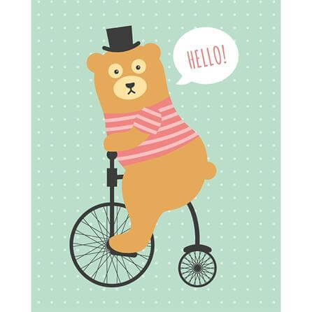 Poster Decorativo Urso Infantil 74112 - Papel na Parede