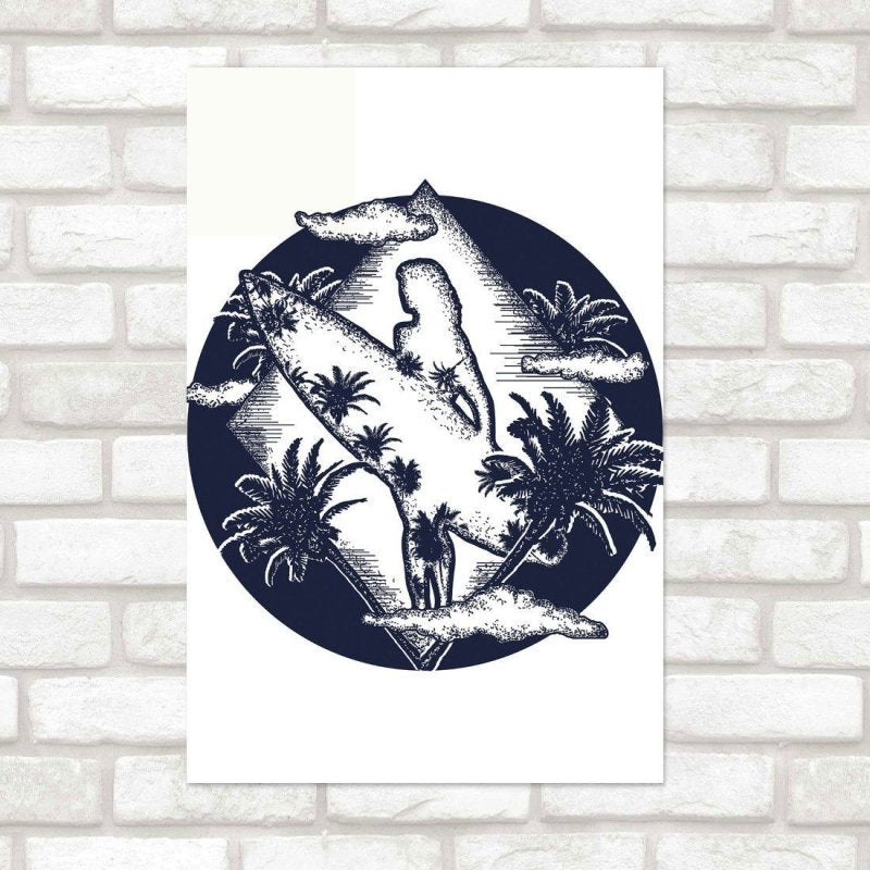 Poster Decorativo Verão Surf N015264 - Papel na Parede