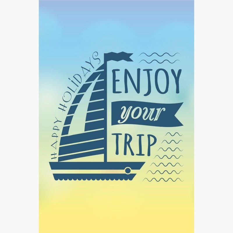 Poster Decorativo Viagem Enjoy Your Trip N012165 - Papel na Parede