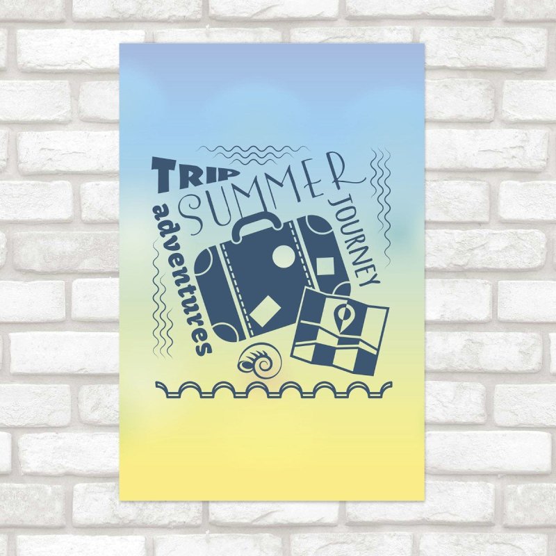 Poster Decorativo Viagem Sumer Trip N012160 - Papel na Parede