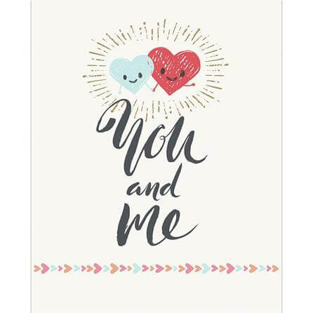 Poster Decorativo You and Me Româtico 4258 - Papel na Parede