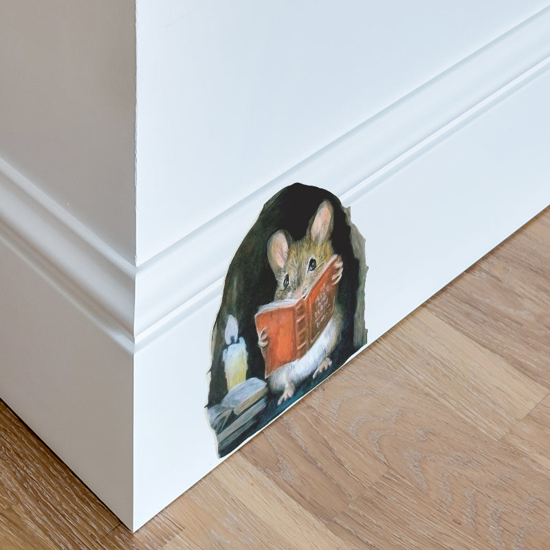 3 pçs adesivos de parede de buraco de rato realistas para escadas de canto engraçado decoração de casa pvc vinil papel de parede opaco para decoração de sala de estar