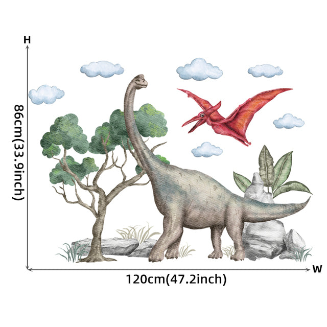 Adesivo de Parede Desenho de Dinossauro - Modelo Exclusivo
