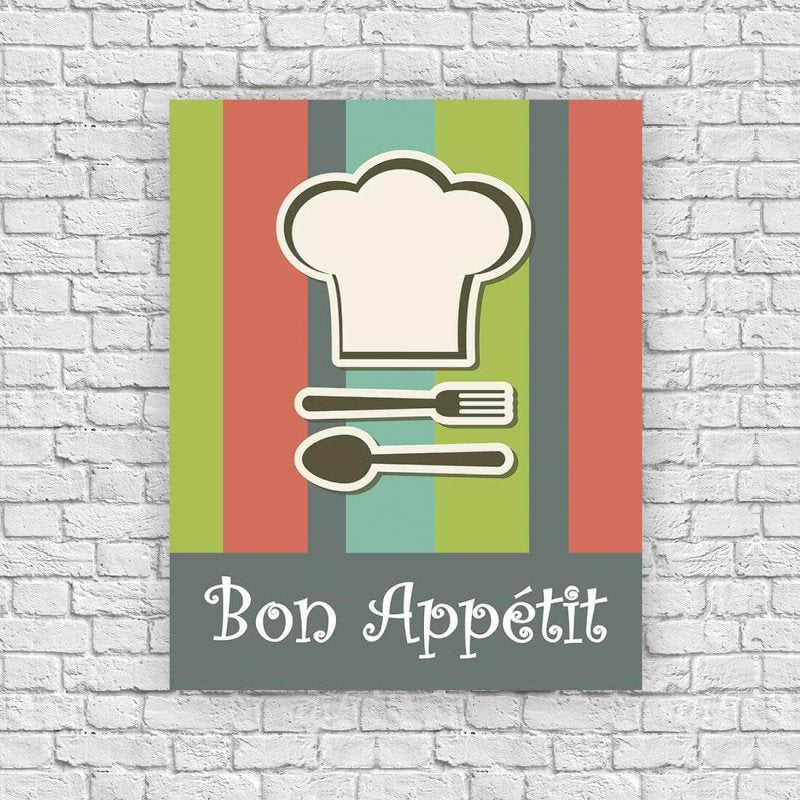 Quadro Decorativo Bon Appetit 005 - Papel na Parede