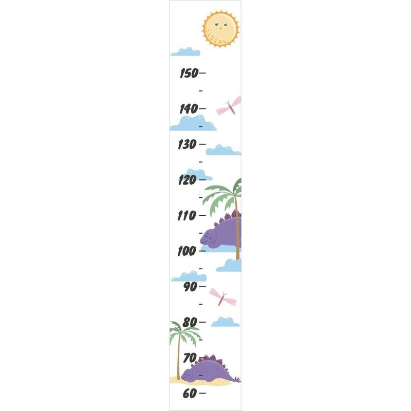 Régua Adesiva Infantil Dinossauros E Coqueiros N09219 - Papel na Parede